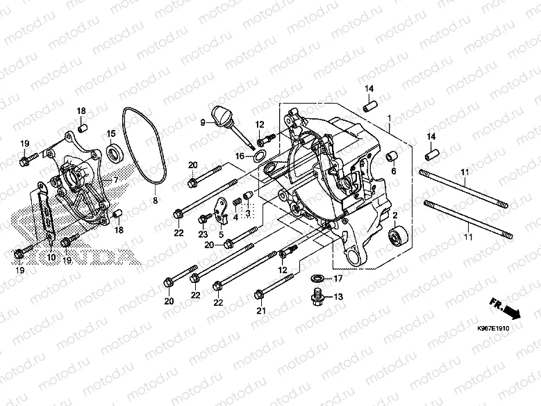 RIGHT CRANKCASE