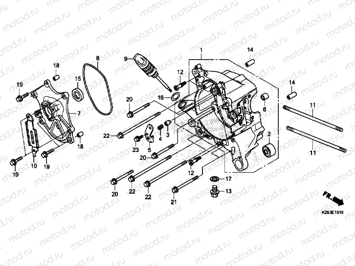 RIGHT CRANKCASE