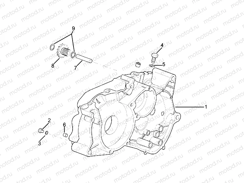Right crankcase