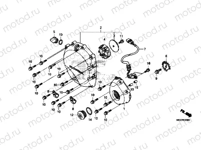RIGHT CRANKCASE COVER