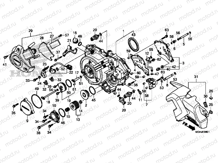 RIGHT CRANKCASE COVER