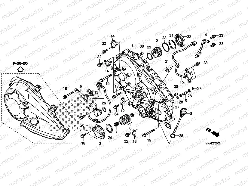 RIGHT CRANKCASE COVER