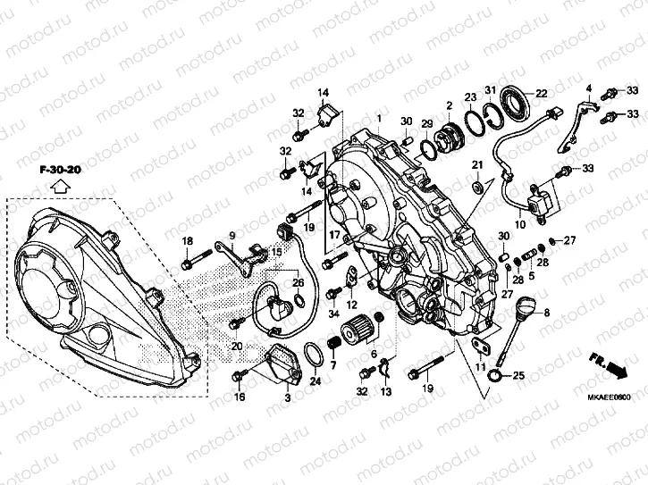 RIGHT CRANKCASE COVER