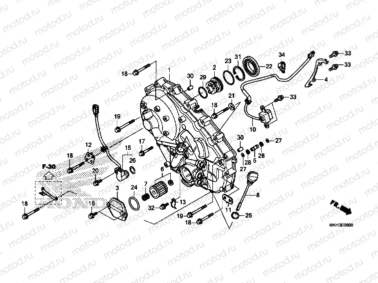 RIGHT CRANKCASE COVER