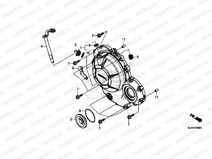 RIGHT CRANKCASE COVER