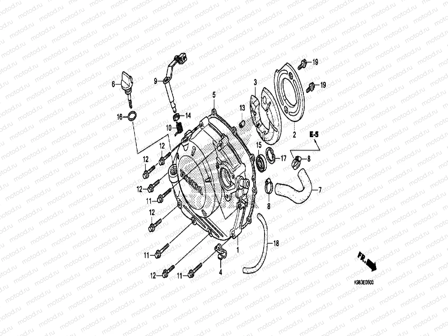 RIGHT CRANKCASE COVER