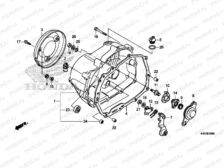 RIGHT CRANKCASE COVER