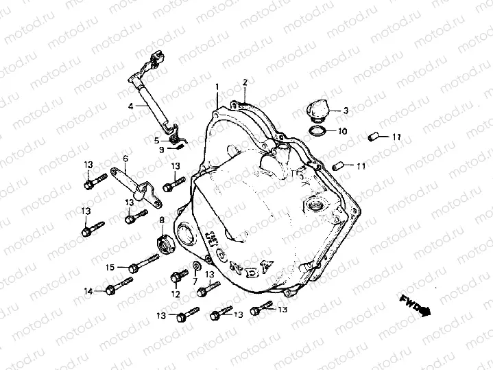 Right crankcase cover
