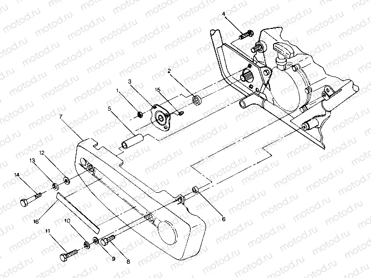 Right Hand Gearcase (4913511351026A) | Right Hand Gearcase (4913511351026A)
