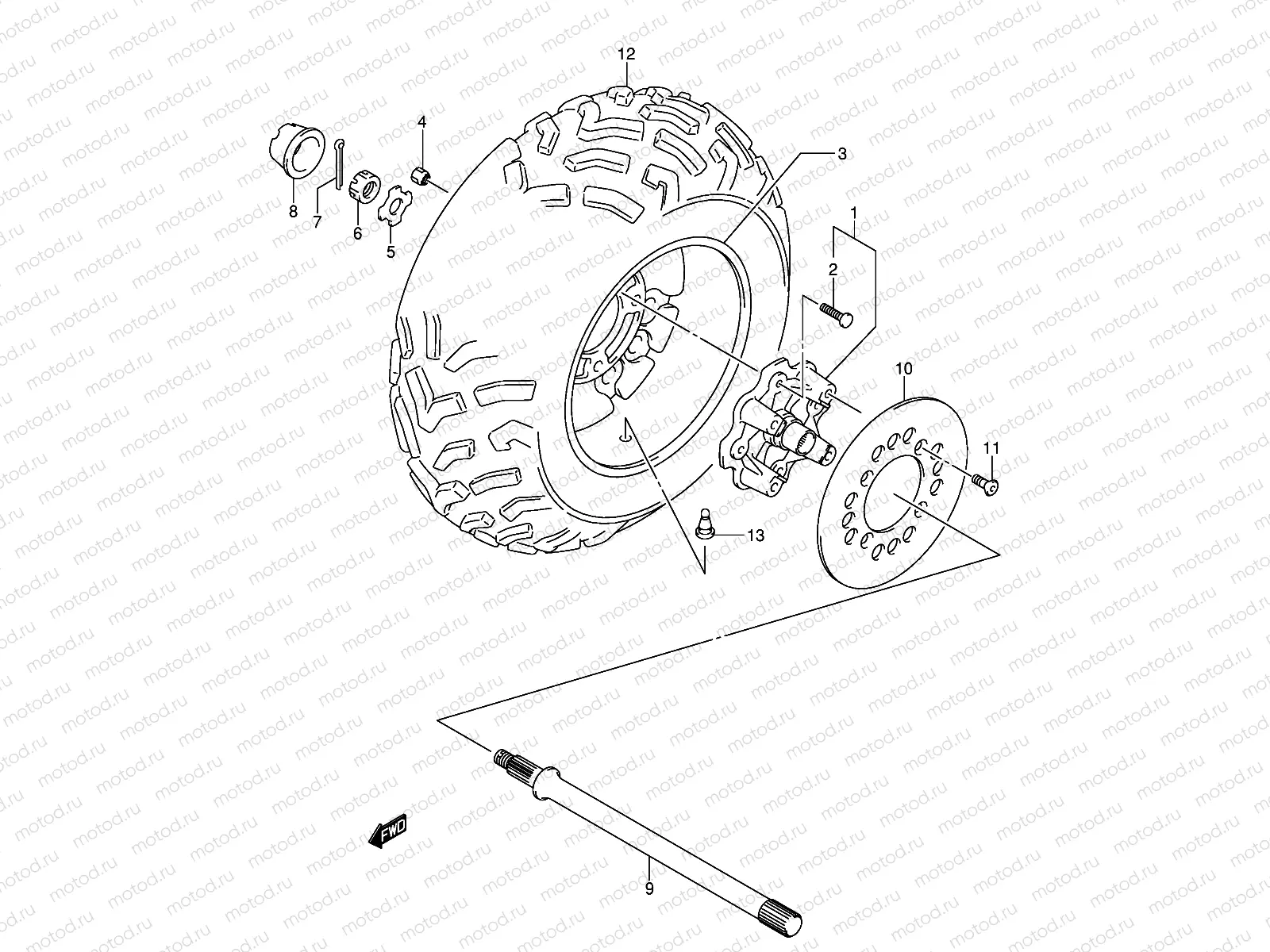 RIGHT REAR WHEEL