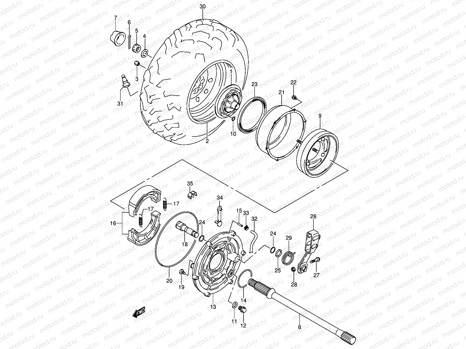 RIGHT REAR WHEEL