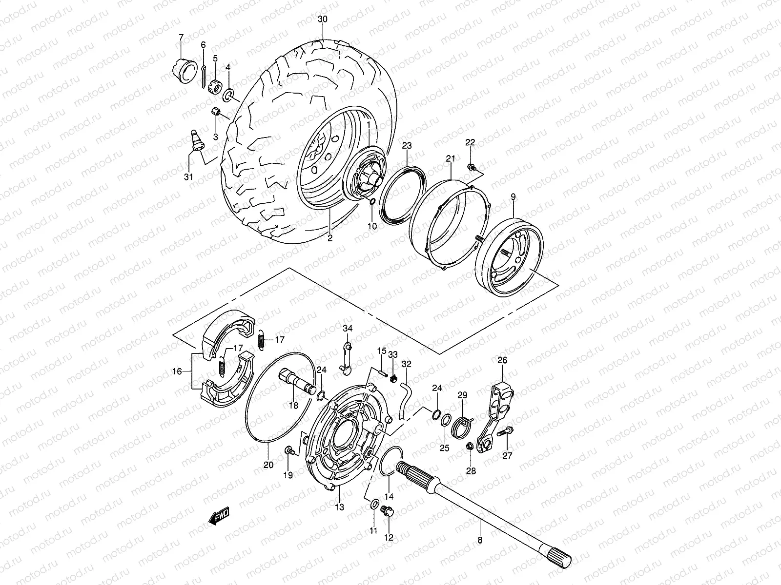 RIGHT REAR WHEEL