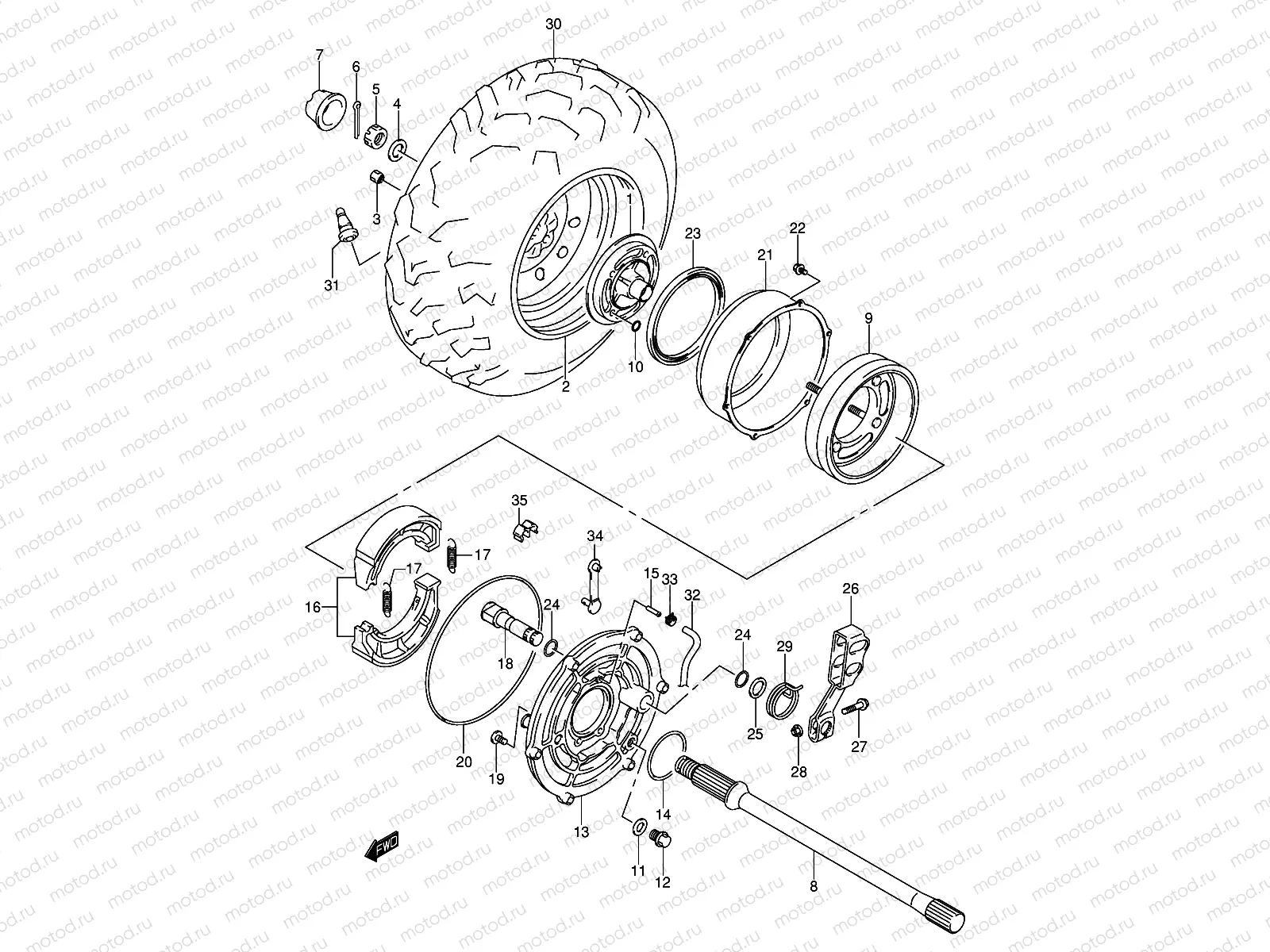 RIGHT REAR WHEEL