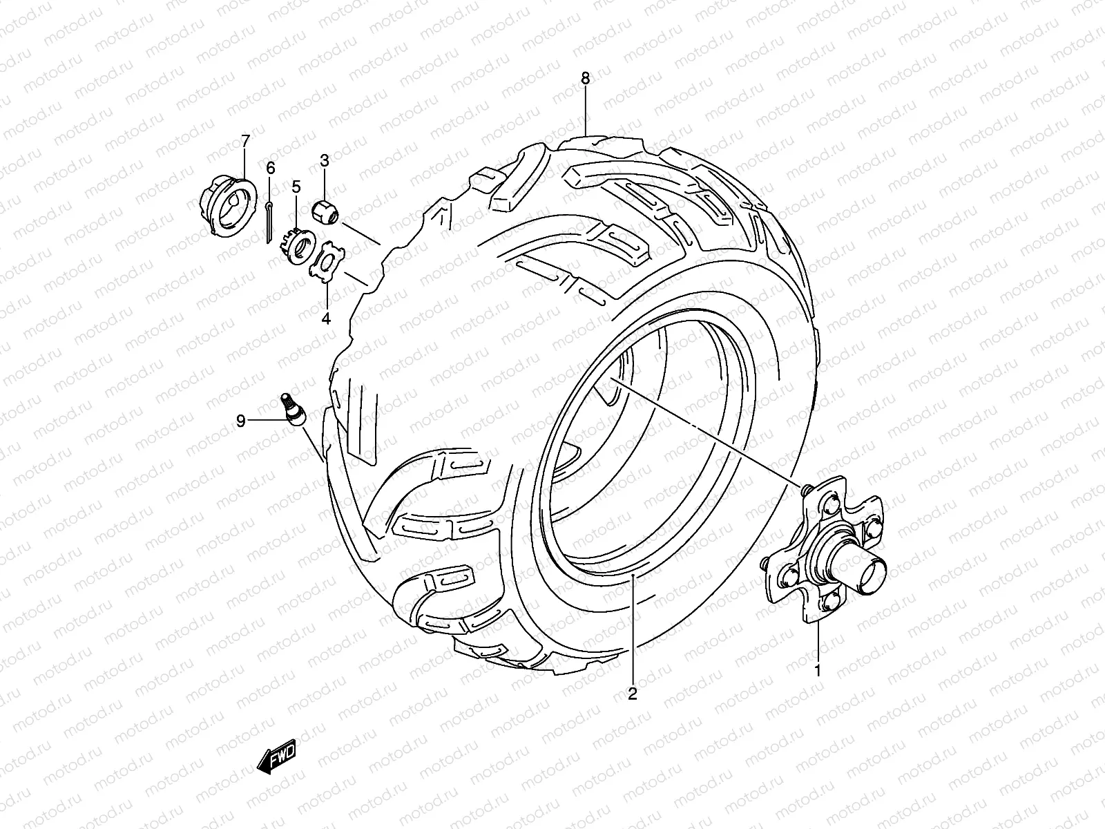 RIGHT REAR WHEEL