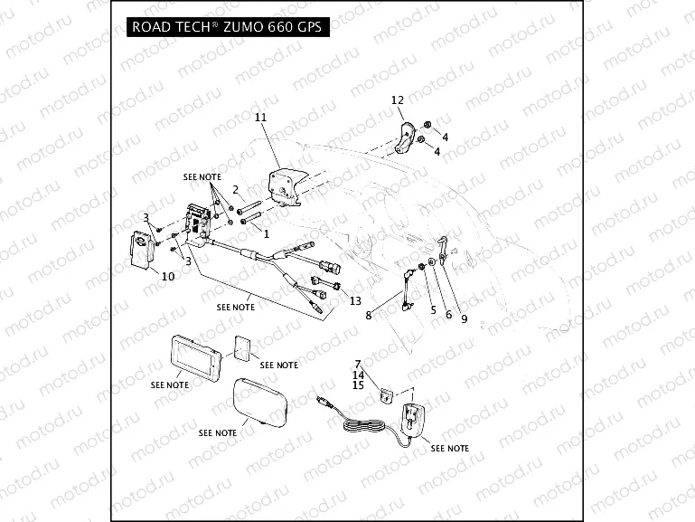 ROAD TECH ZUMO 660 GPS
