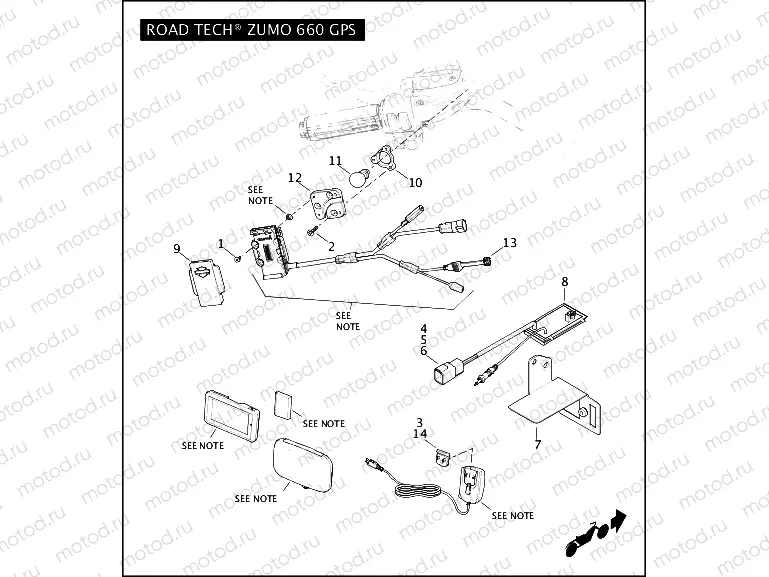 ROAD TECH ZUMO 660 GPS
