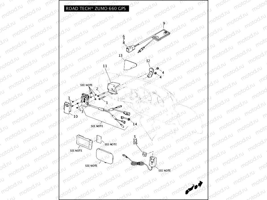 ROAD TECH ZUMO 660 GPS