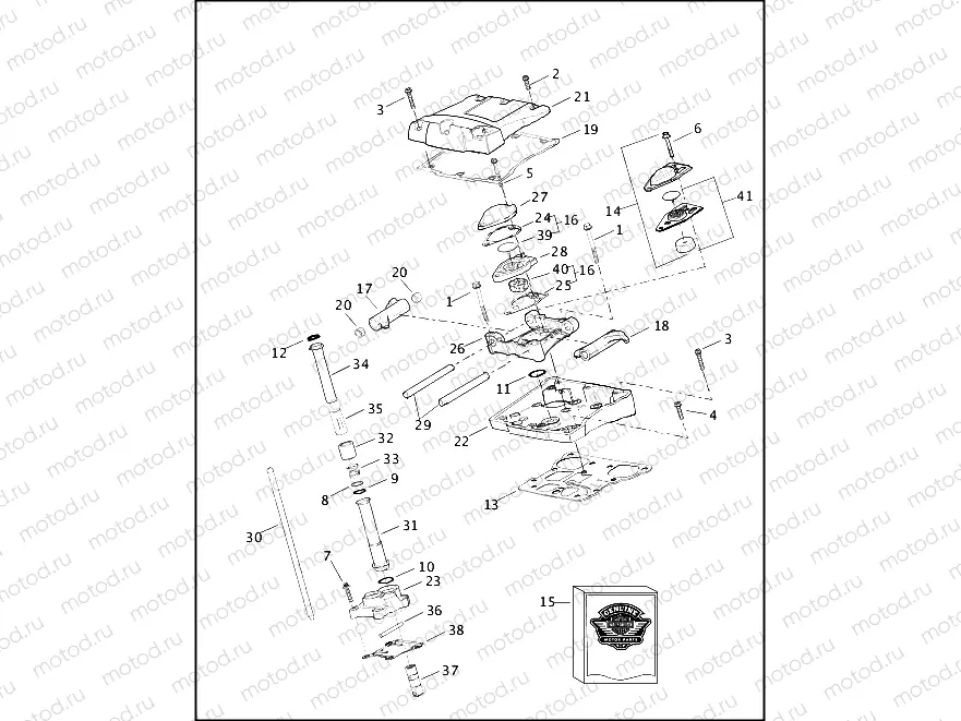 ROCKER ARM ASSEMBLY & PUSH RODS - TWIN CAM 88â¢