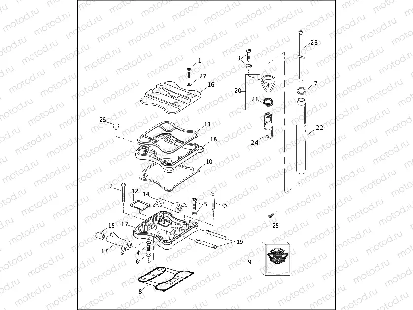 ROCKER ARMS, COVERS & PUSH RODS