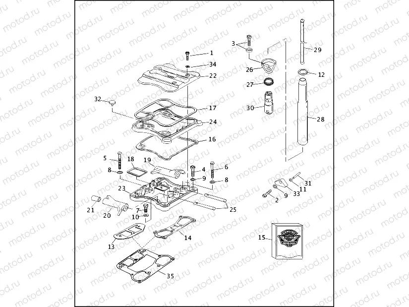 ROCKER ARMS, COVERS & PUSHRODS