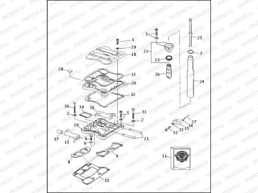 ROCKER ARMS, COVERS & PUSHRODS
