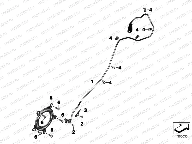ROTATIONAL-SPEED SENSOR, REAR
