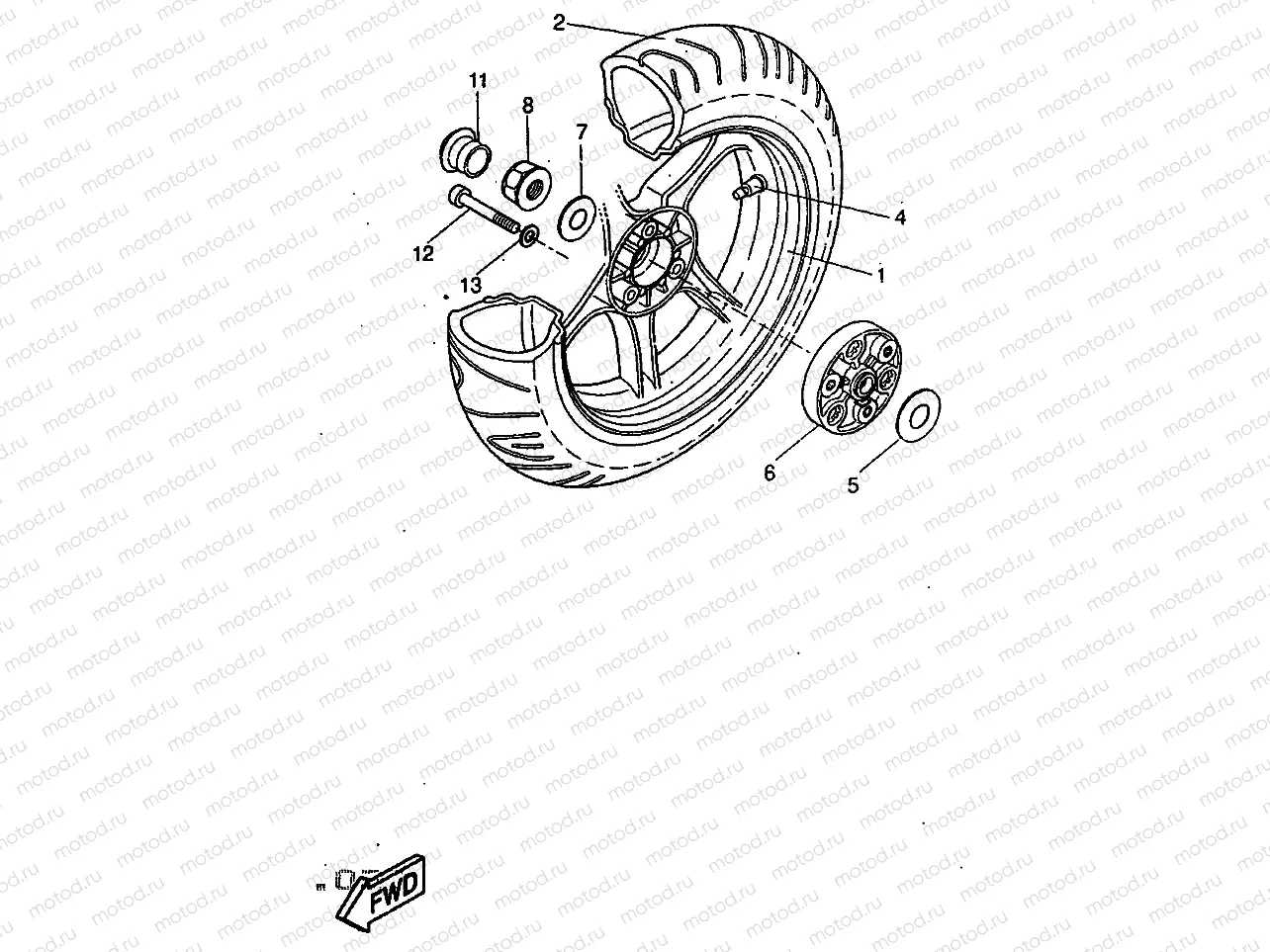 ROUE ARRIERE
