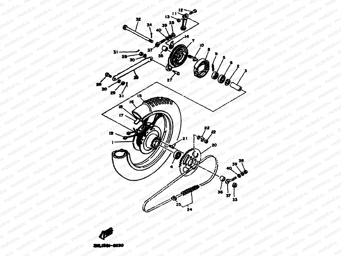 ROUE ARRIERE