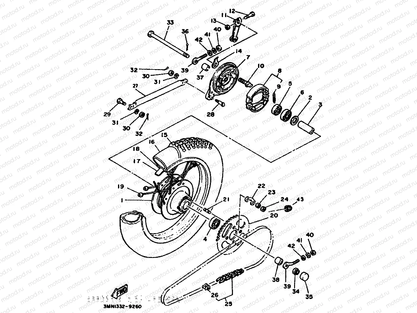 ROUE ARRIERE