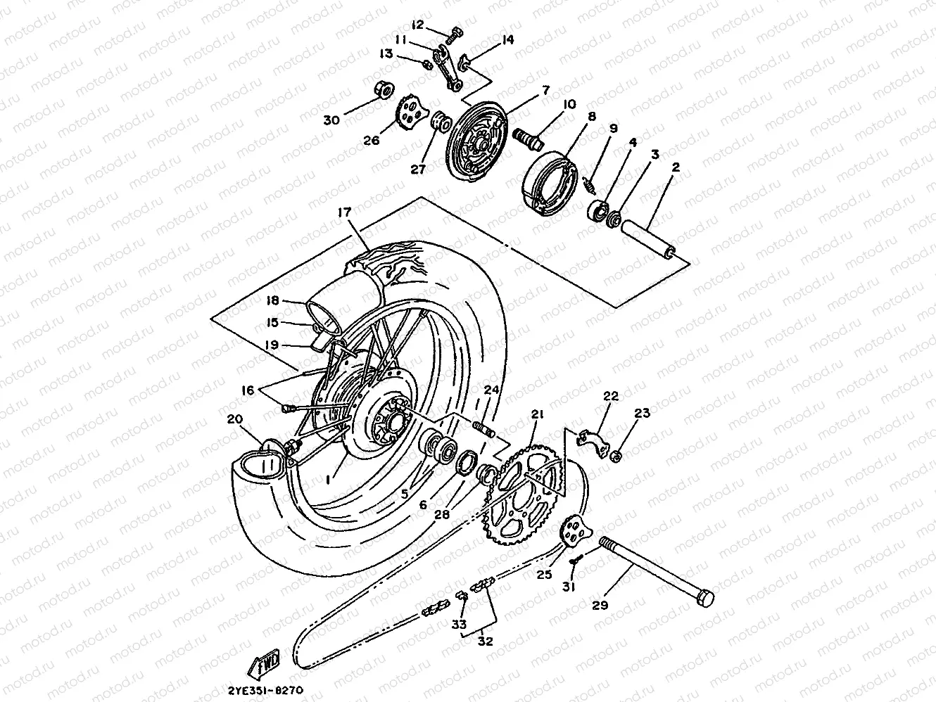 ROUE ARRIERE
