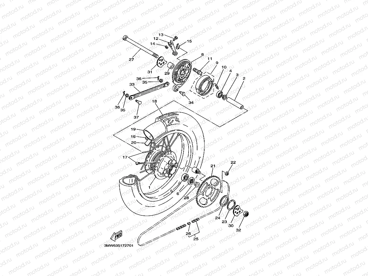 ROUE ARRIERE