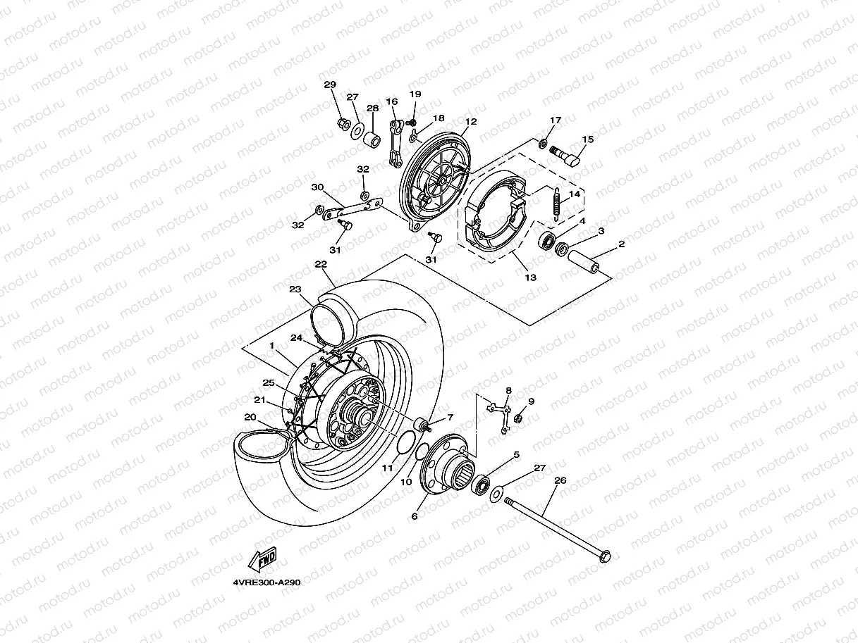 ROUE ARRIERE