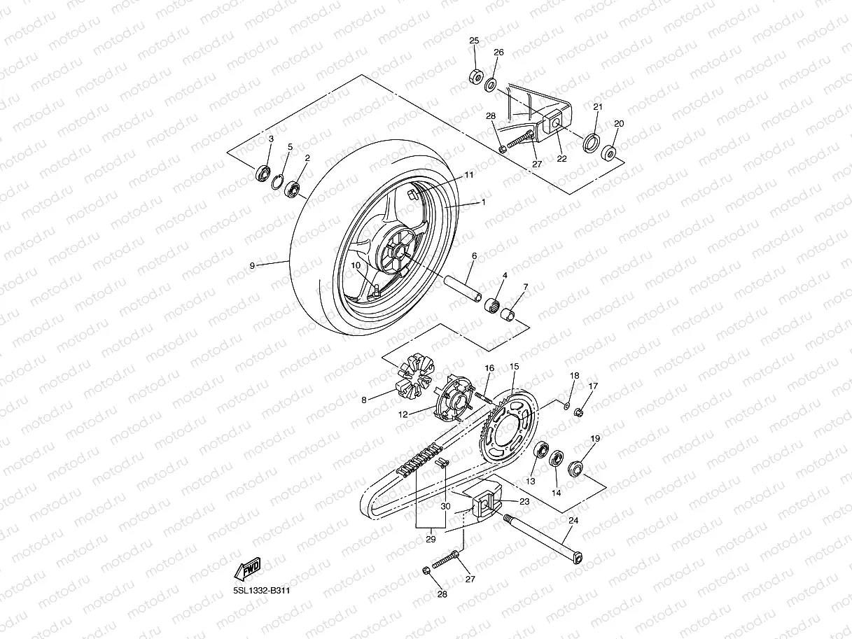 ROUE ARRIERE