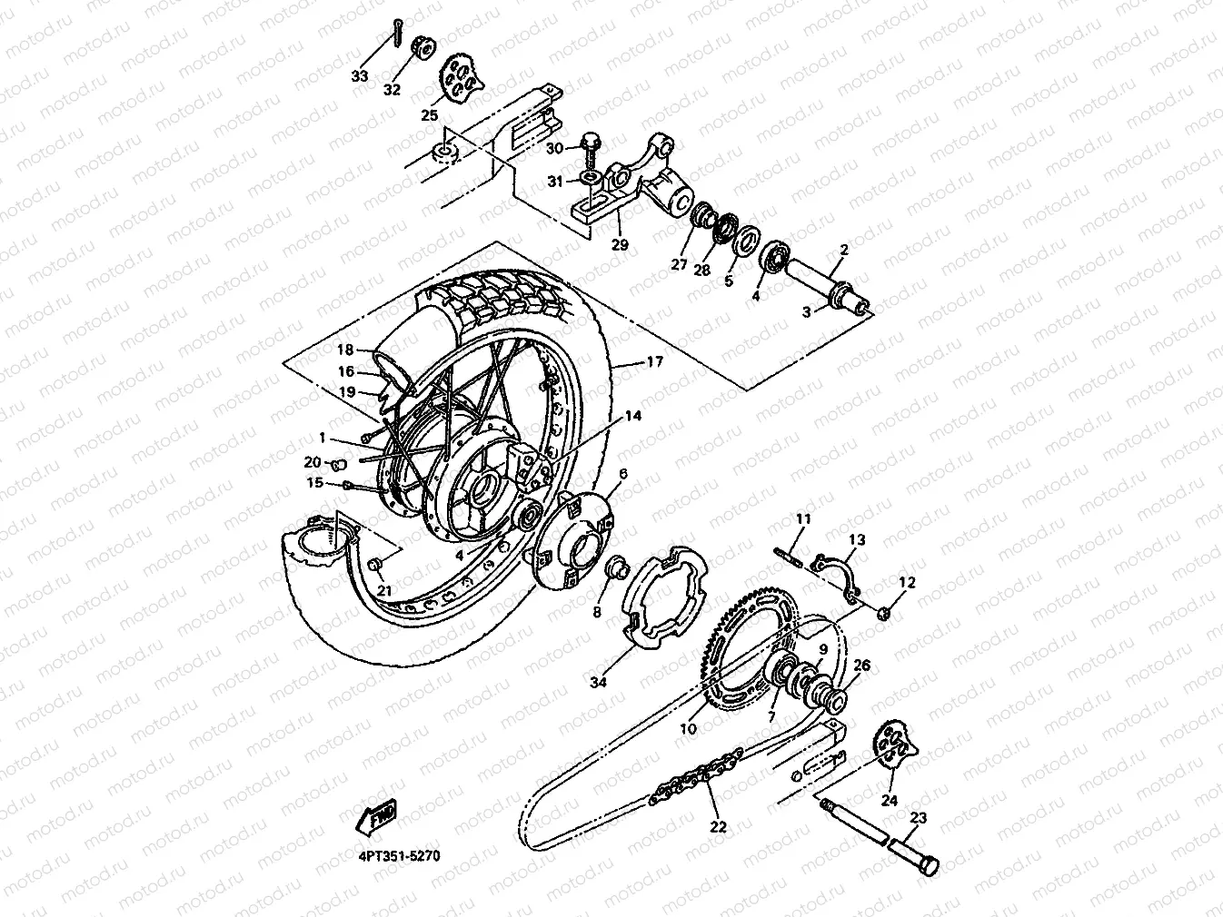 ROUE ARRIERE