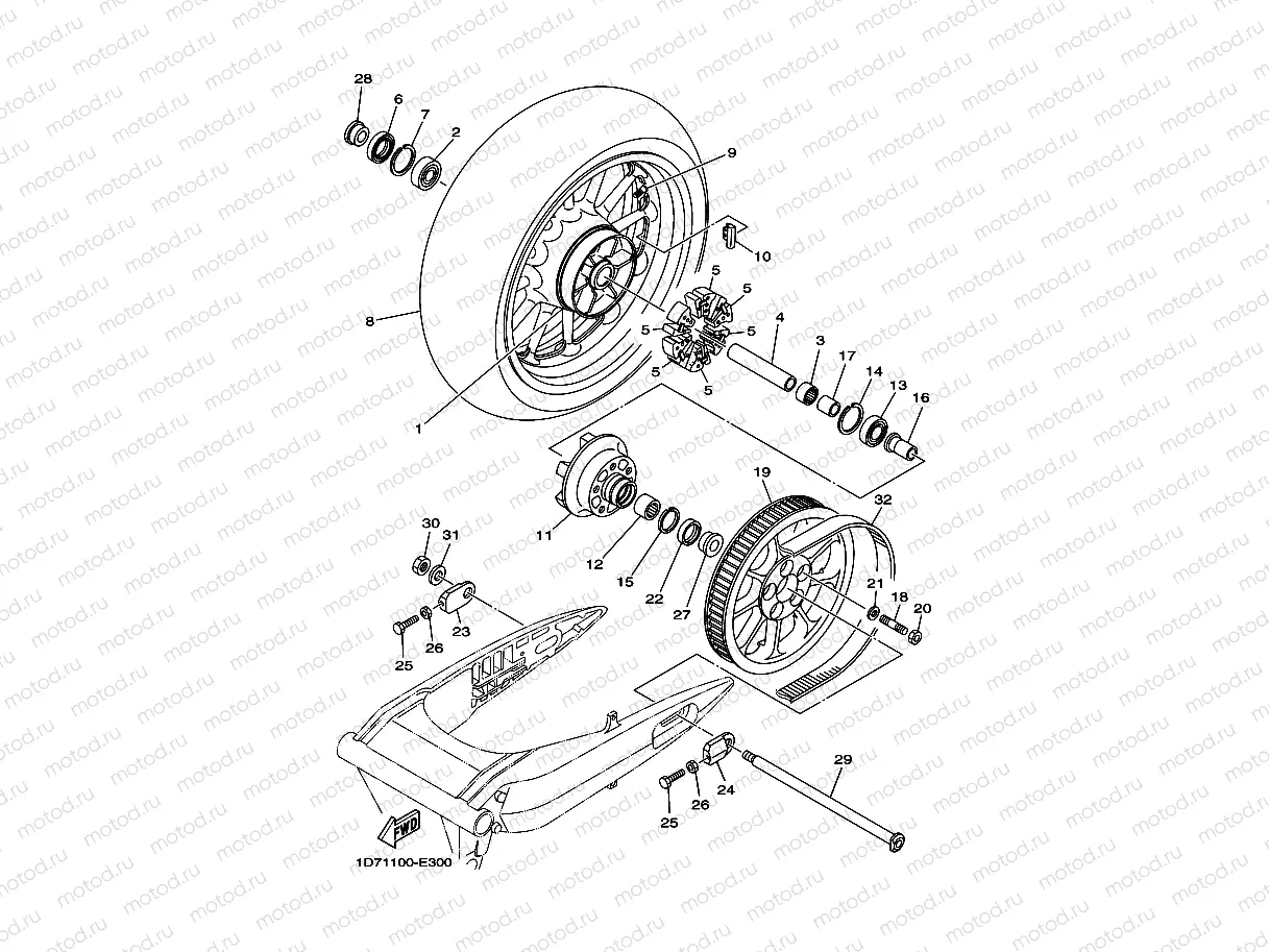 ROUE ARRIERE