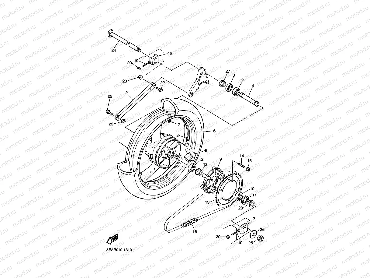 ROUE ARRIERE