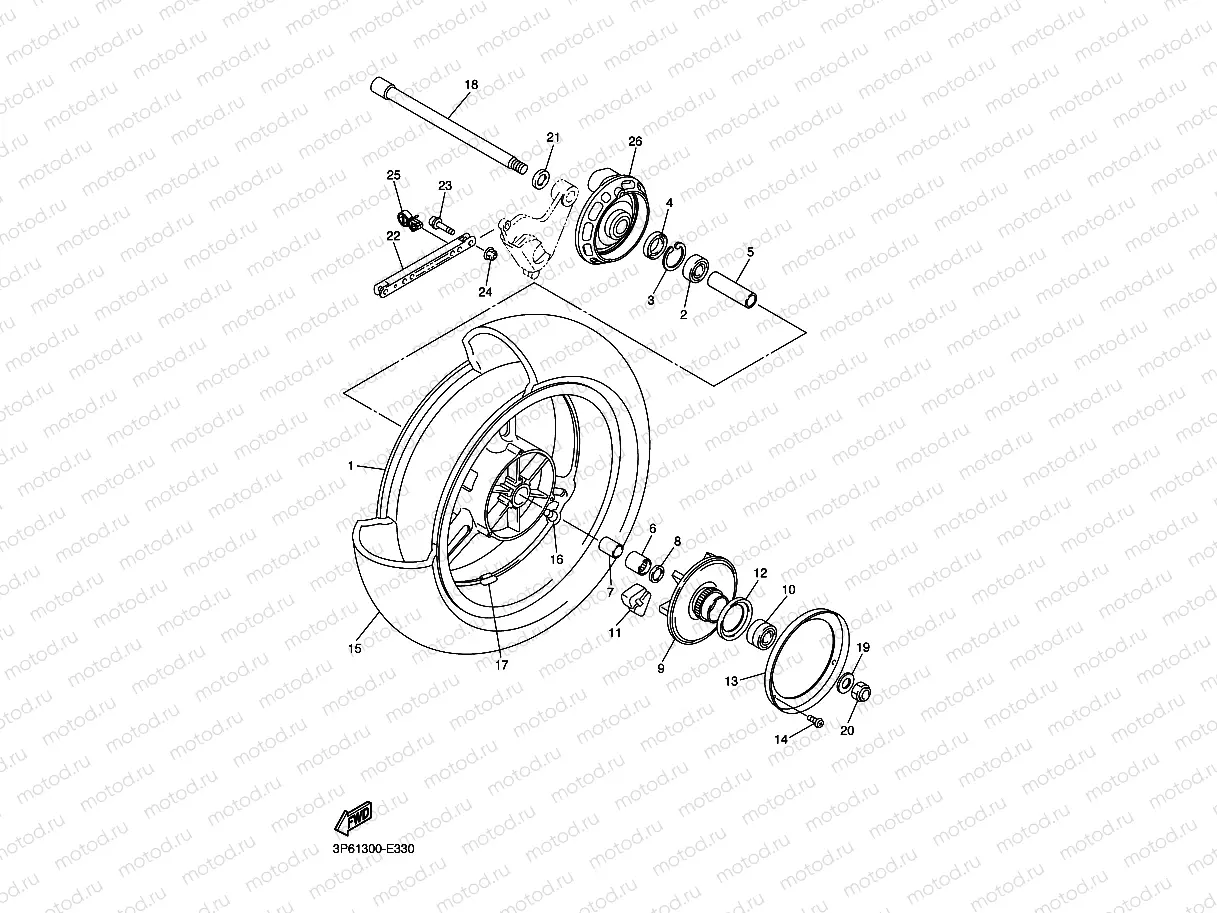 ROUE ARRIERE