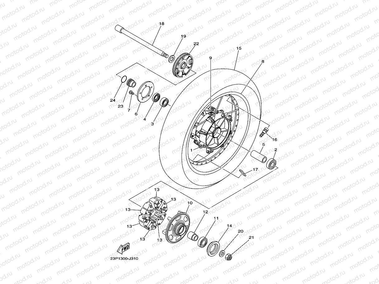 ROUE ARRIERE