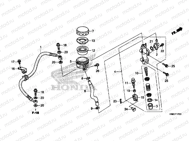RR BRAKE MASTER CYLINDER