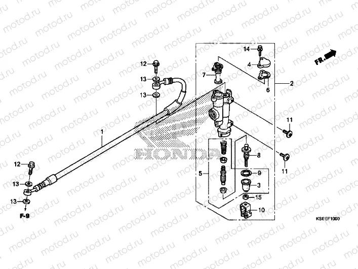 RR. BRAKE MASTER CYLINDER