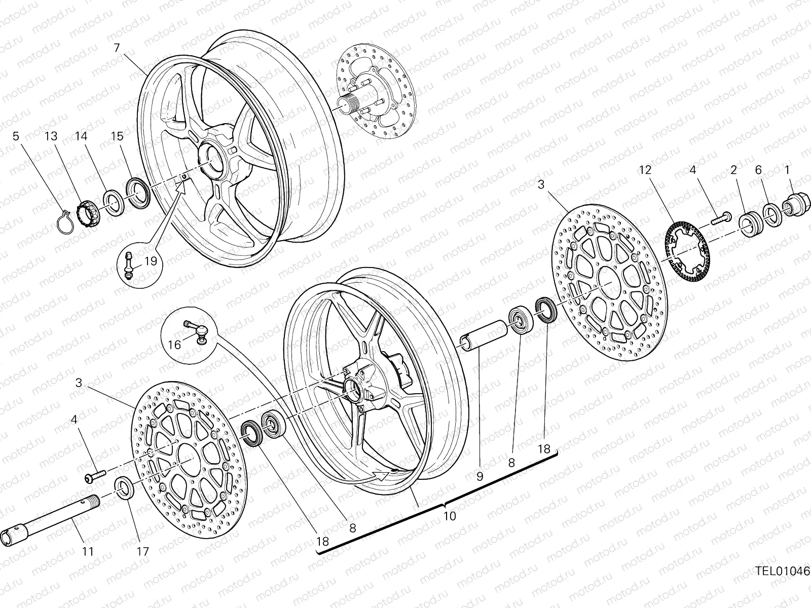 RUOTA ANTERIORE E POSTERIORE