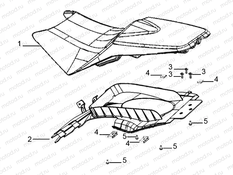 saddle and rear fender
