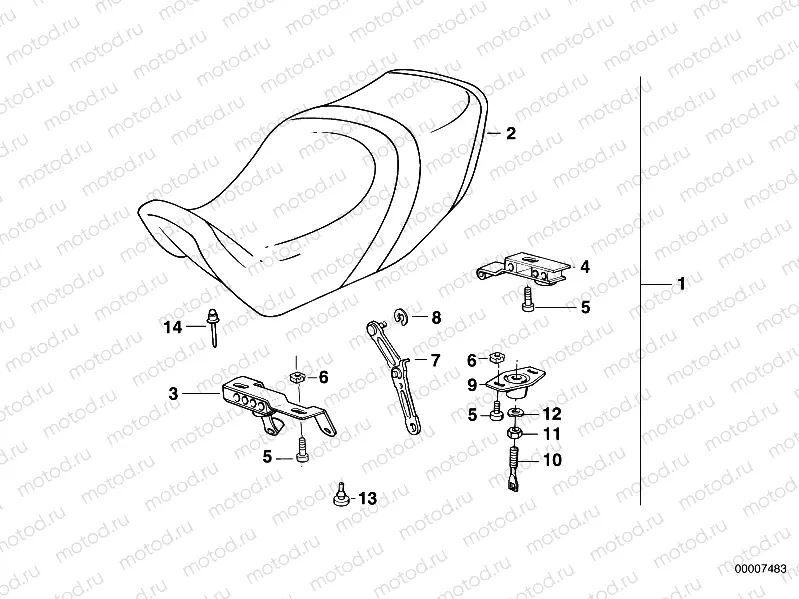 Saddle dual seat