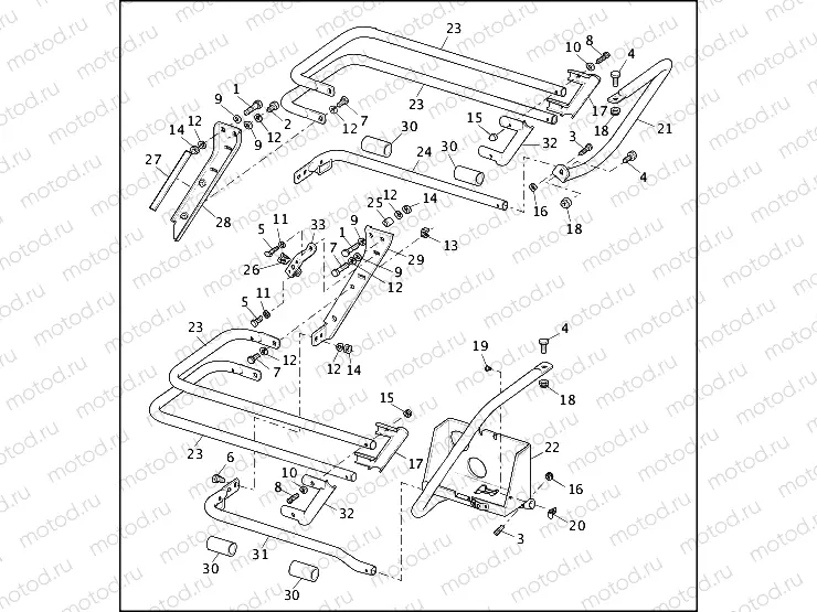 SADDLEBAG GUARDS (1 OF 2)