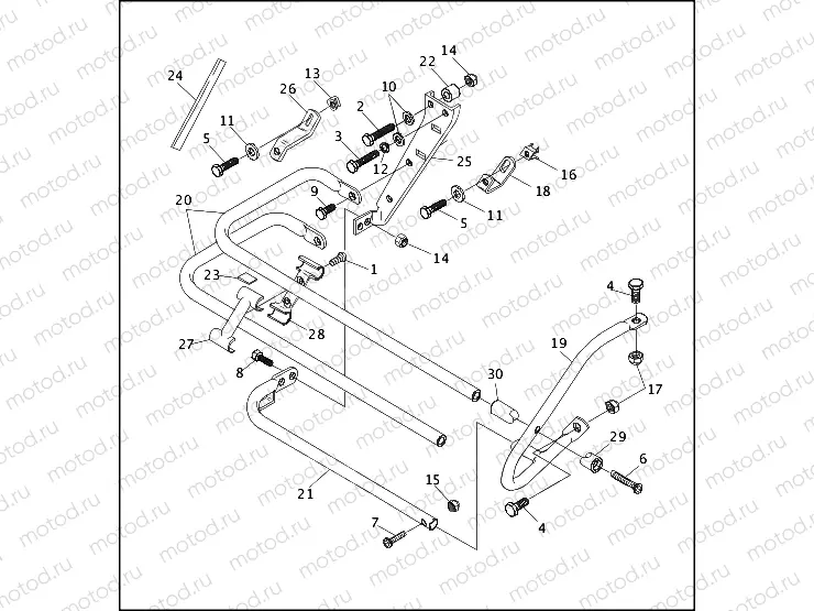 SADDLEBAG GUARDS (1 OF 2)