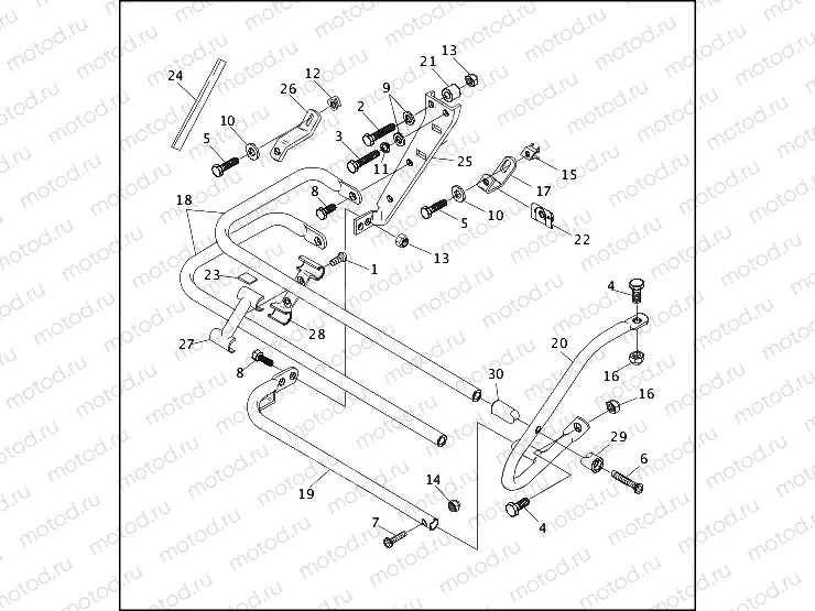 SADDLEBAG GUARDS (1 OF 2)