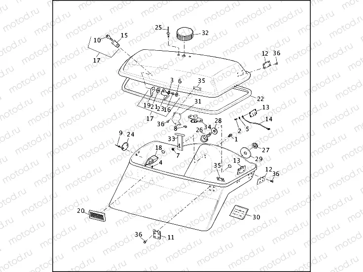 SADDLEBAGS - FLHTP