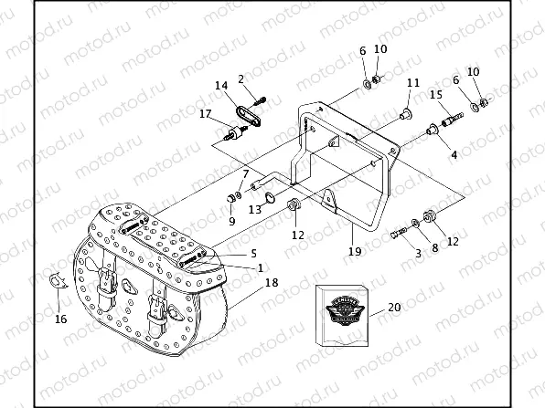 SADDLEBAGS - FLSTC