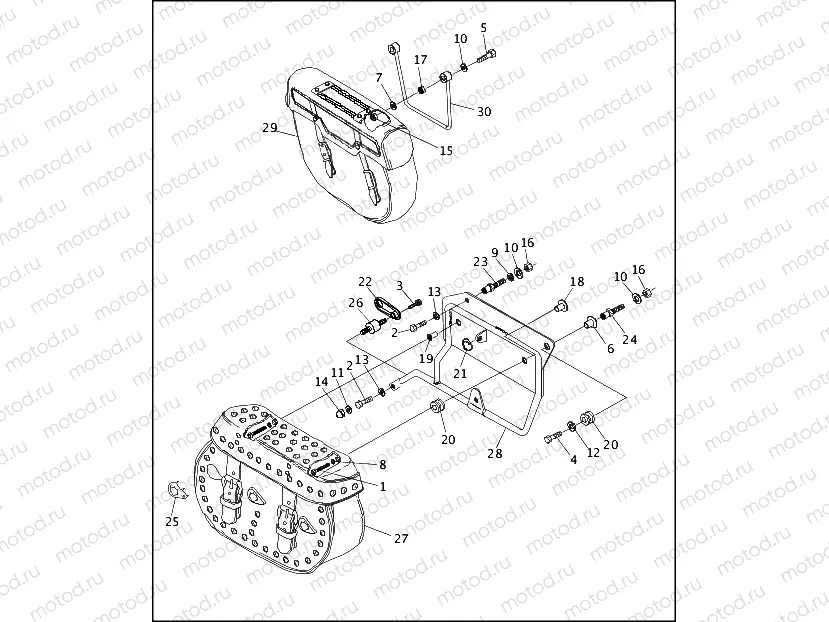 SADDLEBAGS - FLSTC & FLSTN
