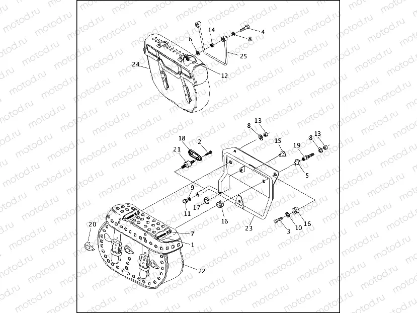 SADDLEBAGS - FLSTC & FLSTN